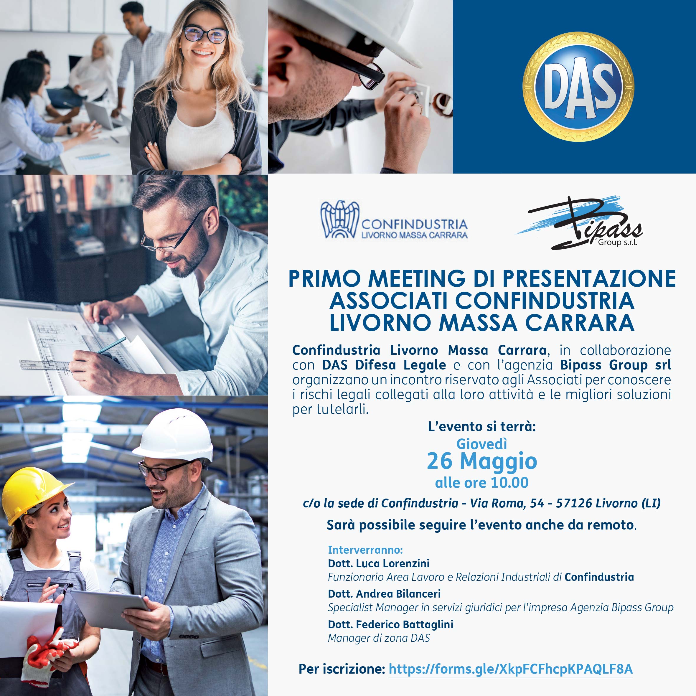 PRIMO MEETING DI PRESENTAZIONE ASSOCIATI CONFINDUSTRIA LIVORNO MASSA CARRARA